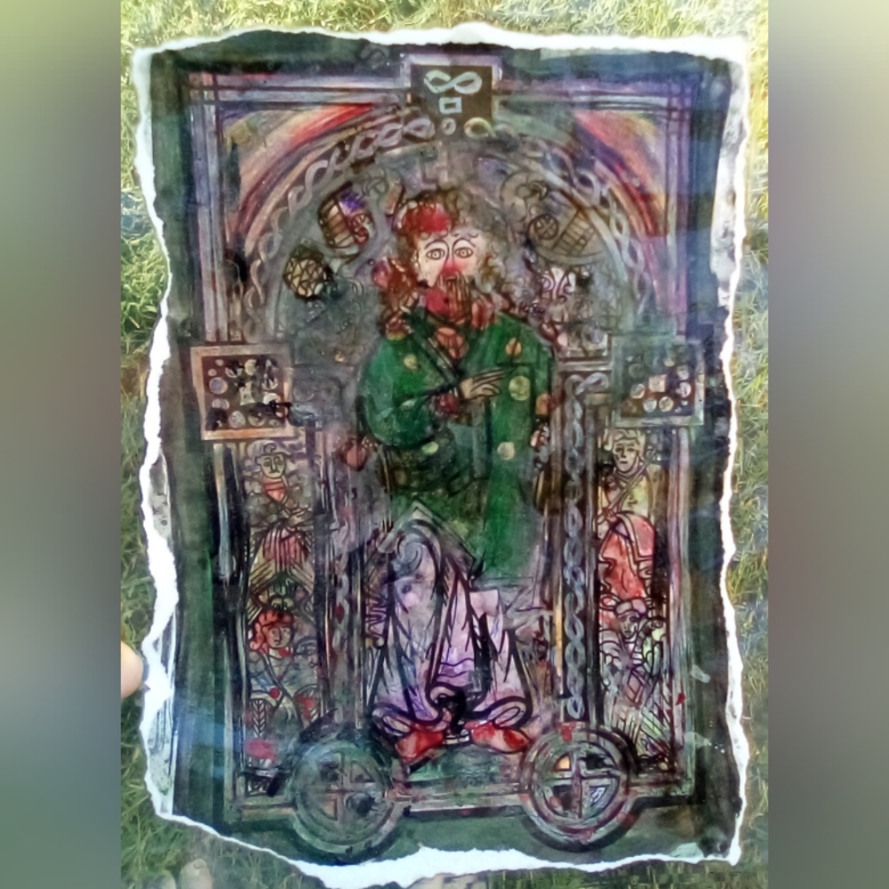 🎨Gaelic Watercolor Painting Art🖼